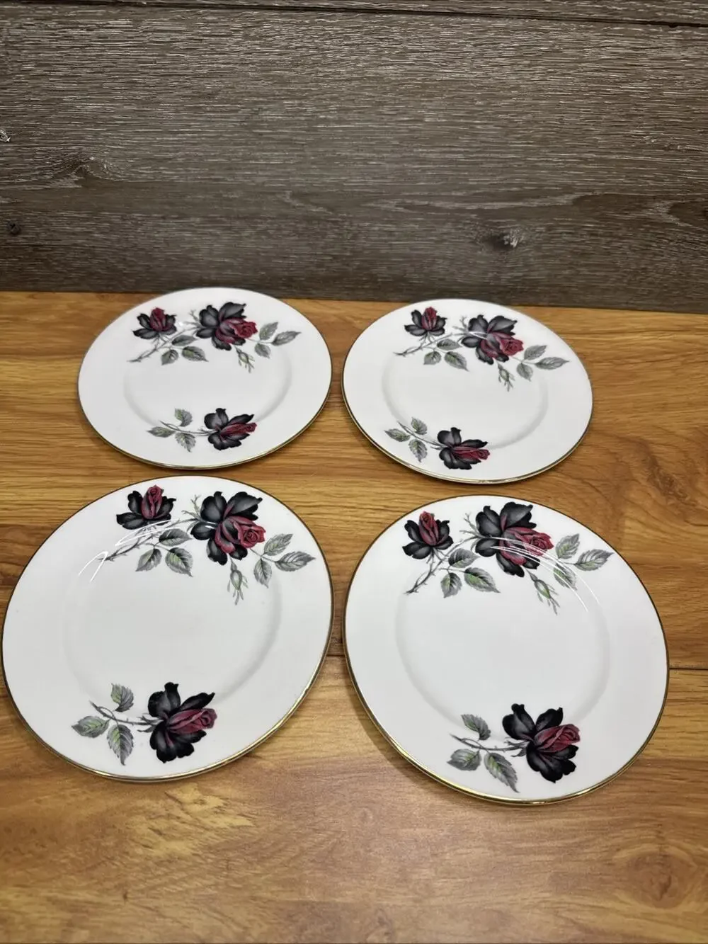 Royal Albert Masquerade Bread Plates 6-1/4” England~set Of 4